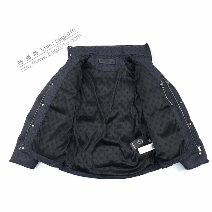 Chrome Hearts男裝 克羅心秋冬新款克羅心印花暗紋提花面料羽絨服  ydi3153
